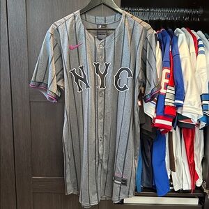 Francisco Lindor New York Mets Nike City Connect Elite Jersey - Gray XL